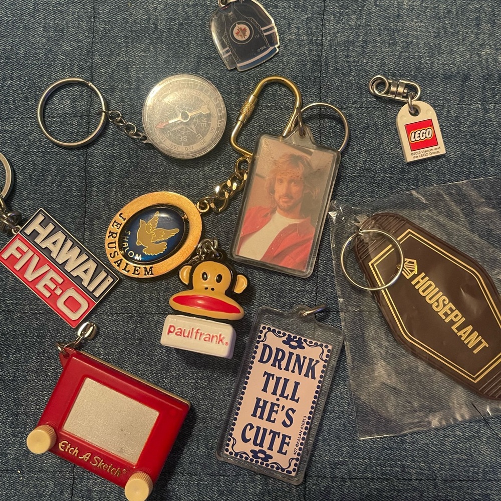 Assorted Lot Vintage Keychain Collection
